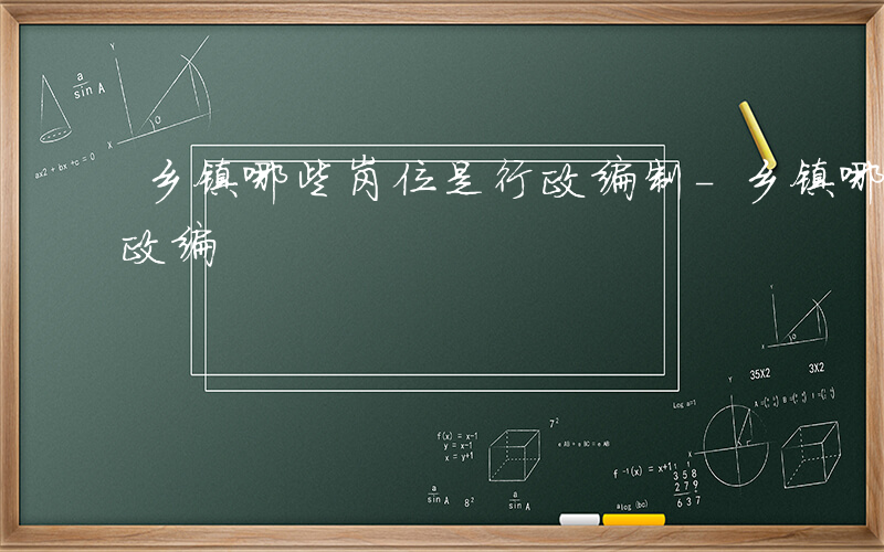 乡镇哪些岗位是行政编制-乡镇哪些岗位是行政编