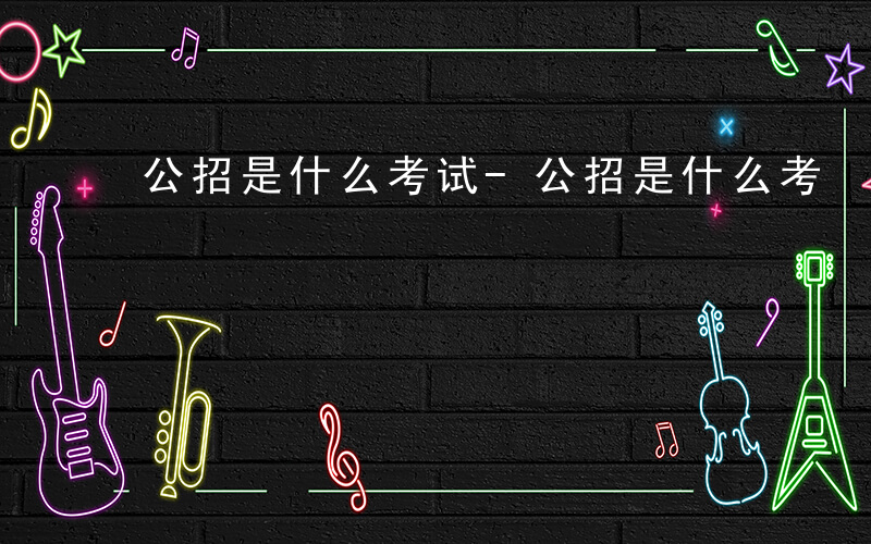 公招是什么考试-公招是什么考