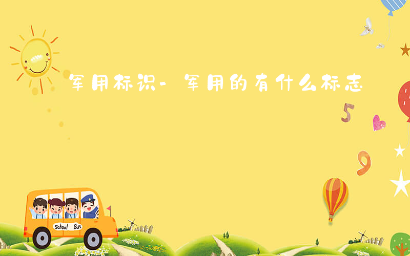 军用标识-军用的有什么标志