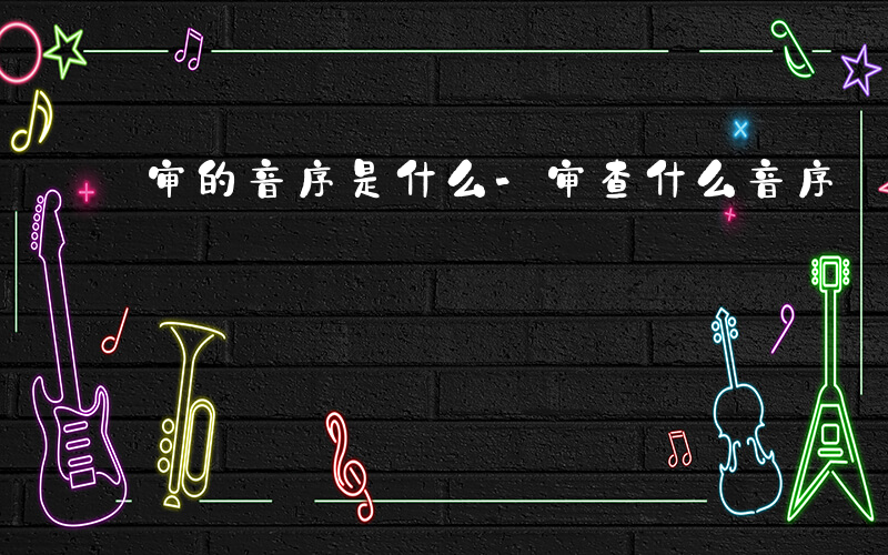 审的音序是什么-审查什么音序