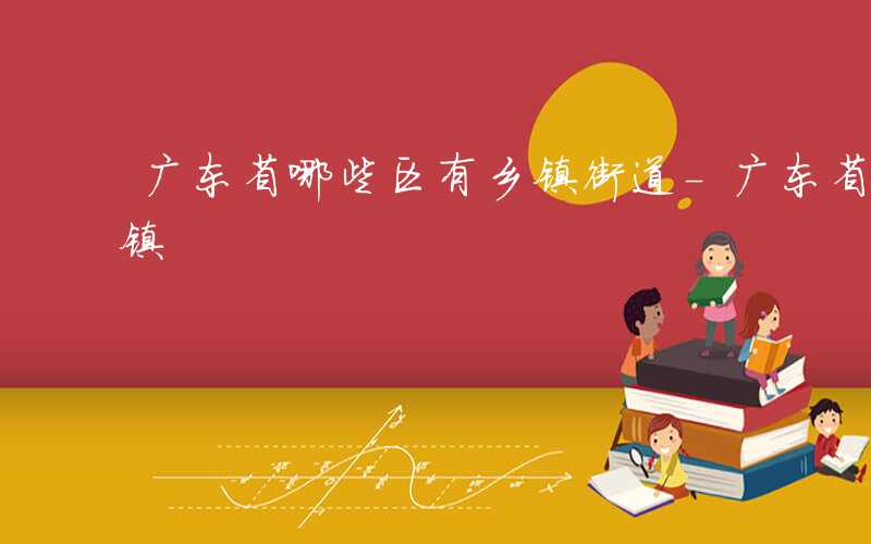 广东省哪些区有乡镇街道-广东省哪些区有乡镇