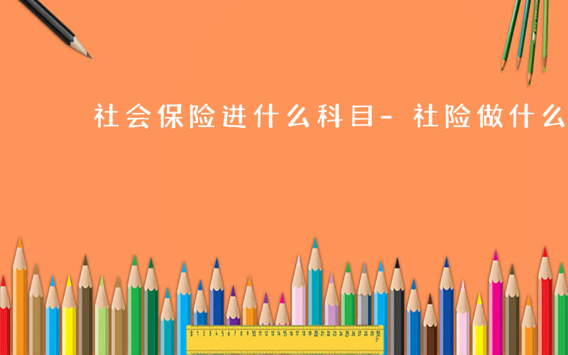社会保险进什么科目-社险做什么科目