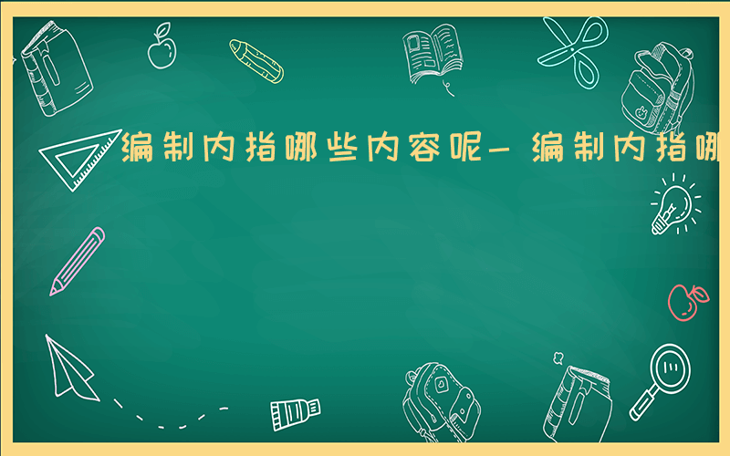 编制内指哪些内容呢-编制内指哪些内容