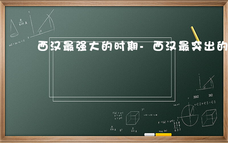 西汉最强大的时期-西汉最突出的是什么